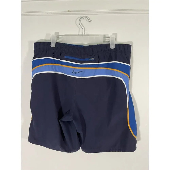 Nike Board Shorts Swim‎ Trunks Mesh Lined Blue Men's Size Medium - Picture 2 of 6